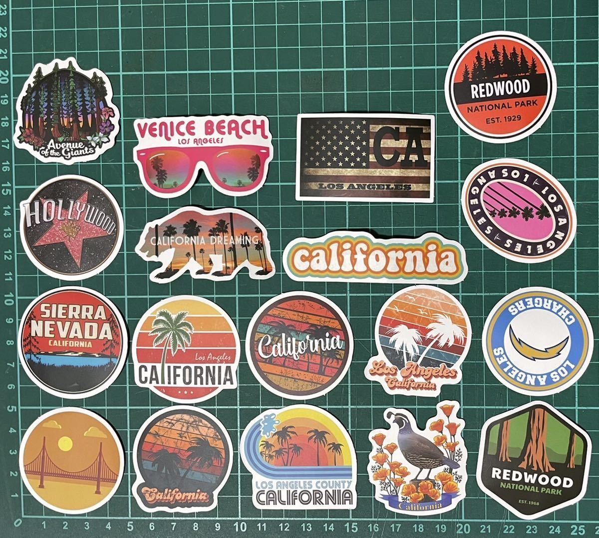 21 number California sticker 50 sheets skateboard Street seal sticker bom american outdoor skateboard retro miscellaneous goods 