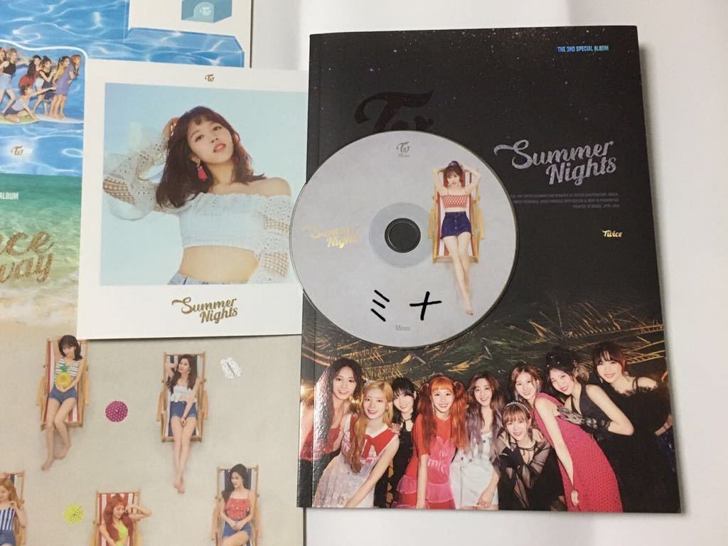 送料込み TWICE CD ディスク ポラロイド ミナ THE 2ND SPECIAL ALBUM ☆Summer Nights☆ 9曲 C ver. 韓国盤 Mina 現状品 K-POP