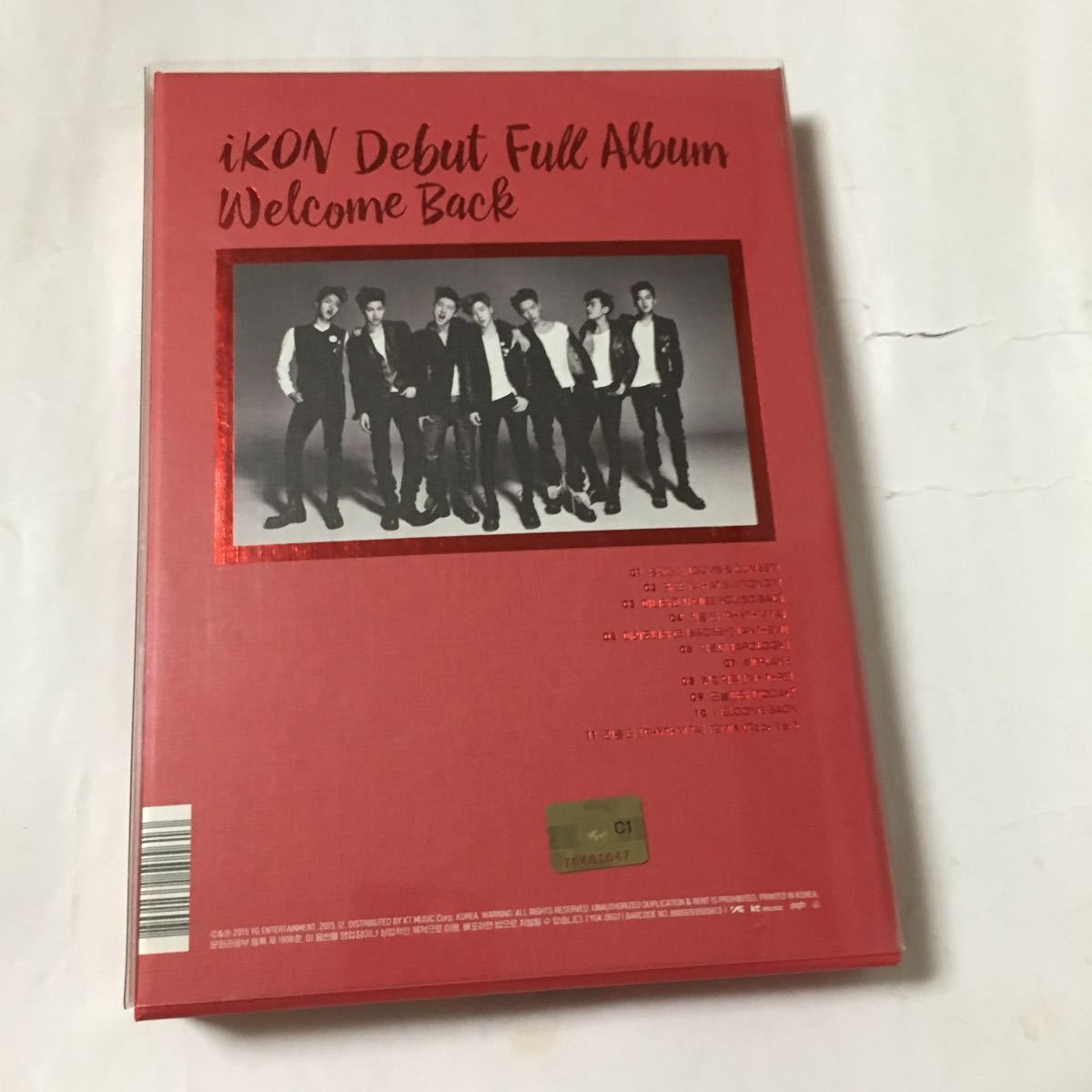 送料込み　iKON　アイコン　CD　DEBUT FULL ALBUM　☆WELCOME BACK ☆　11曲　韓国盤　CHANWOO　K-POP_画像5