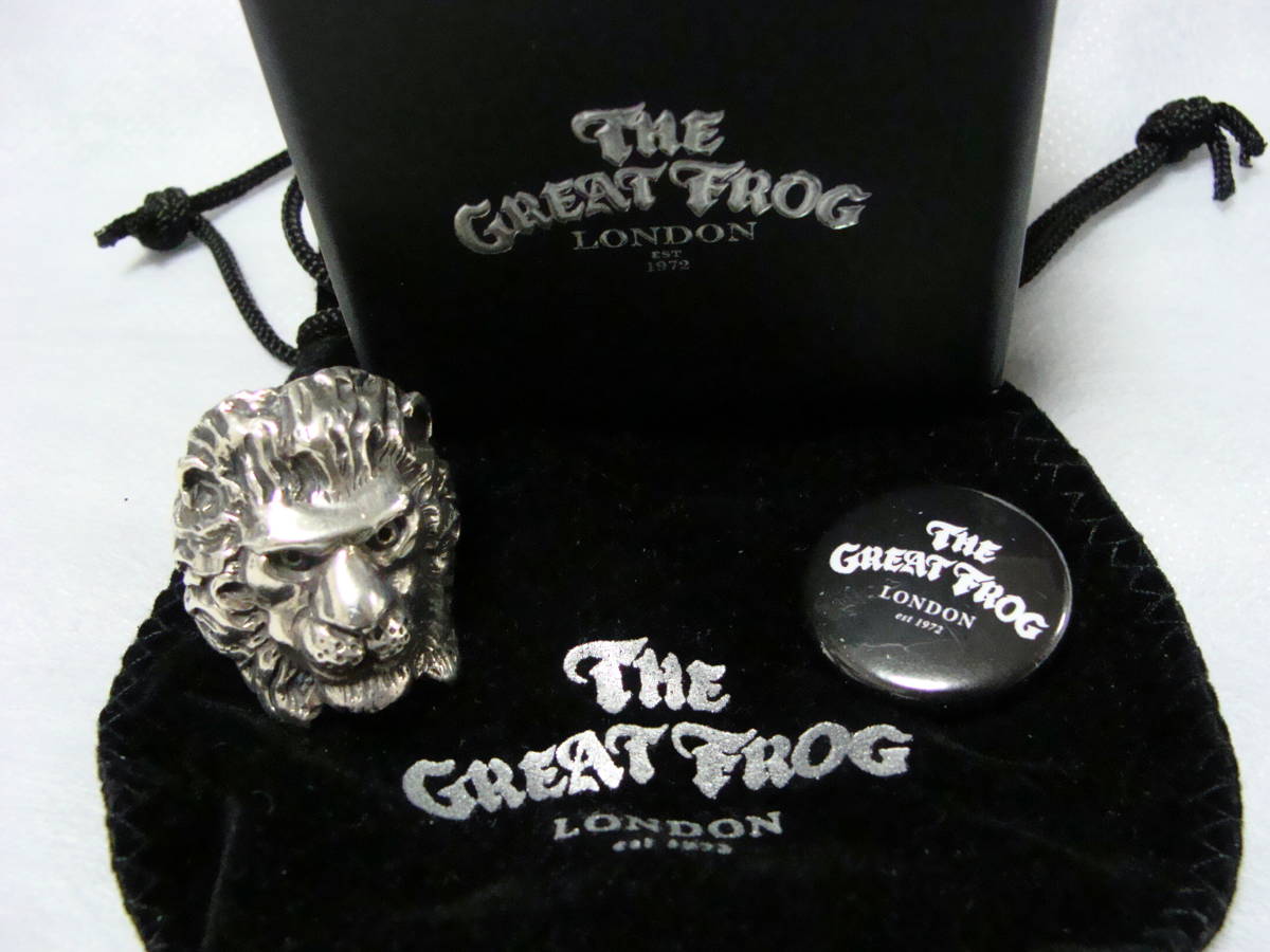 THE GREAT FROG The Great лягушка * sterling серебряный AG 925 серебряный лев head кольцо кольцо 