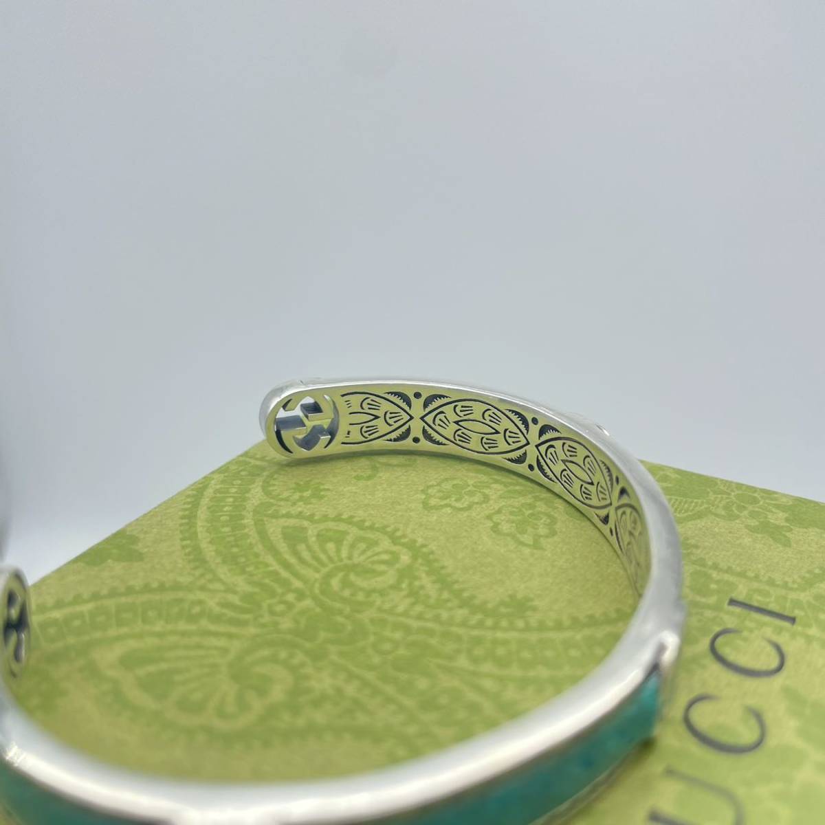 美品】GUCCI グッチ エナメル インターロッキング ブレスレット16表記