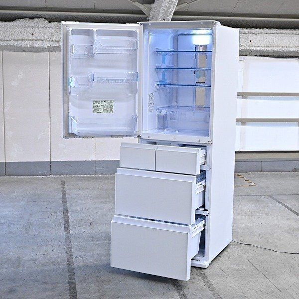 未使用品 2021年製 19万 シャープ株式会社「SJ-G413G」ノンフロン冷凍冷蔵庫 プラズマクラスター スリムタイプ 保管庫 店舗什器 SHARP_画像3