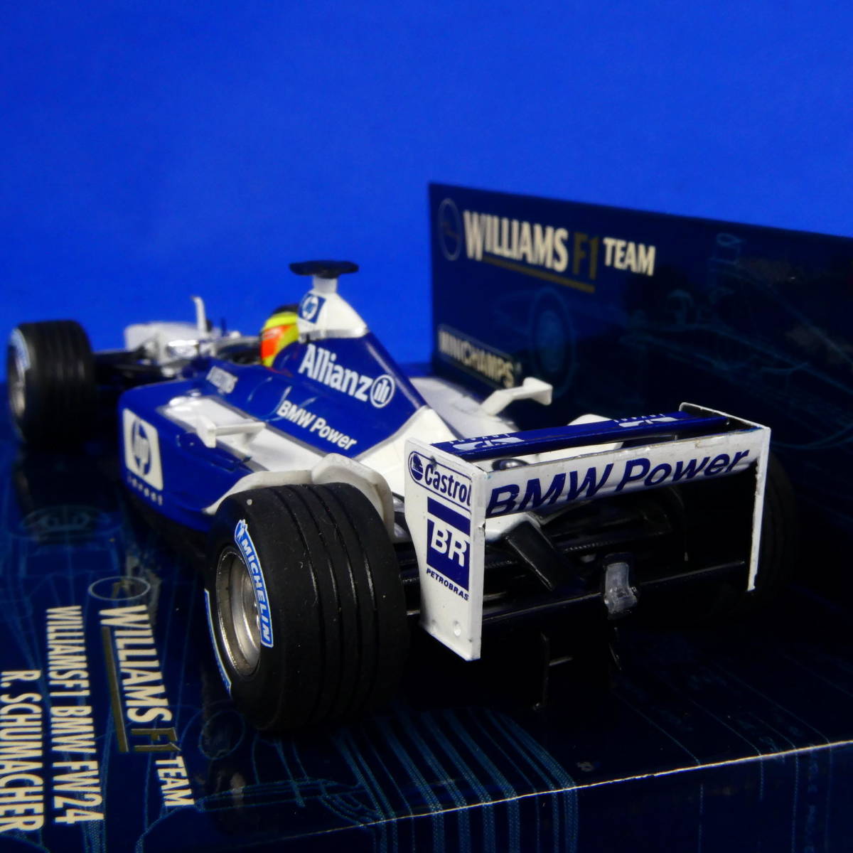 ラルフ・シューマッハ★ウイリアムズF1ビーエムダブルFW２４★NO.５★MINICHAMPS★F1ミニカー★ポールズ モデル アート★１/４８★中古品