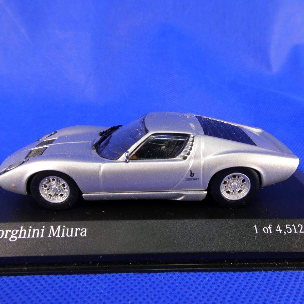 ランボルギーニ★ミウラ★１９８６★シルバーMINICHAMPS★4512限定台数★発売当時の新品状態★超美品の貴重品★新品★送料無料