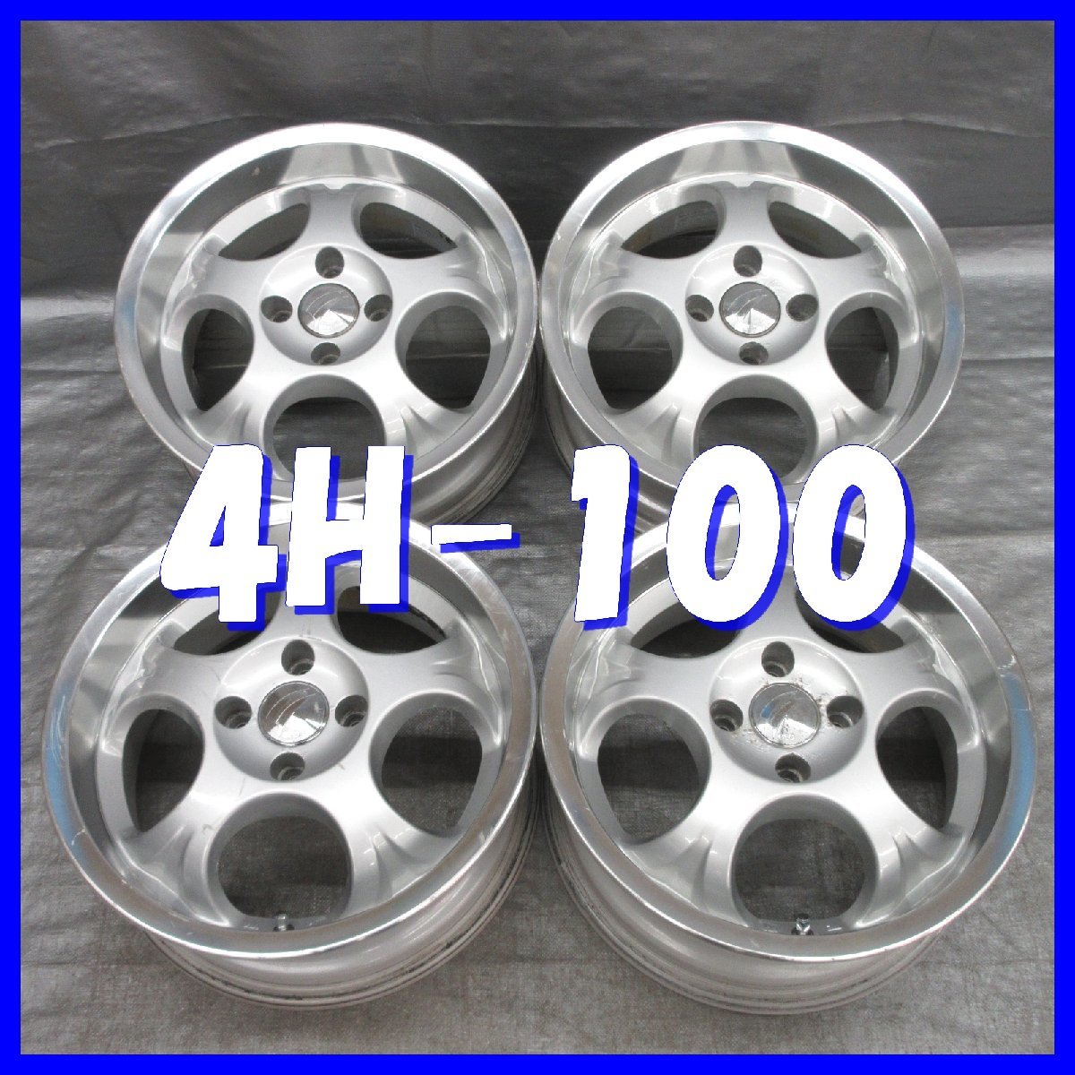 A2 ブリヂストン BEO V02 15×6.5J+38 4H PCD100 ハブ径φ73 4本 深リム