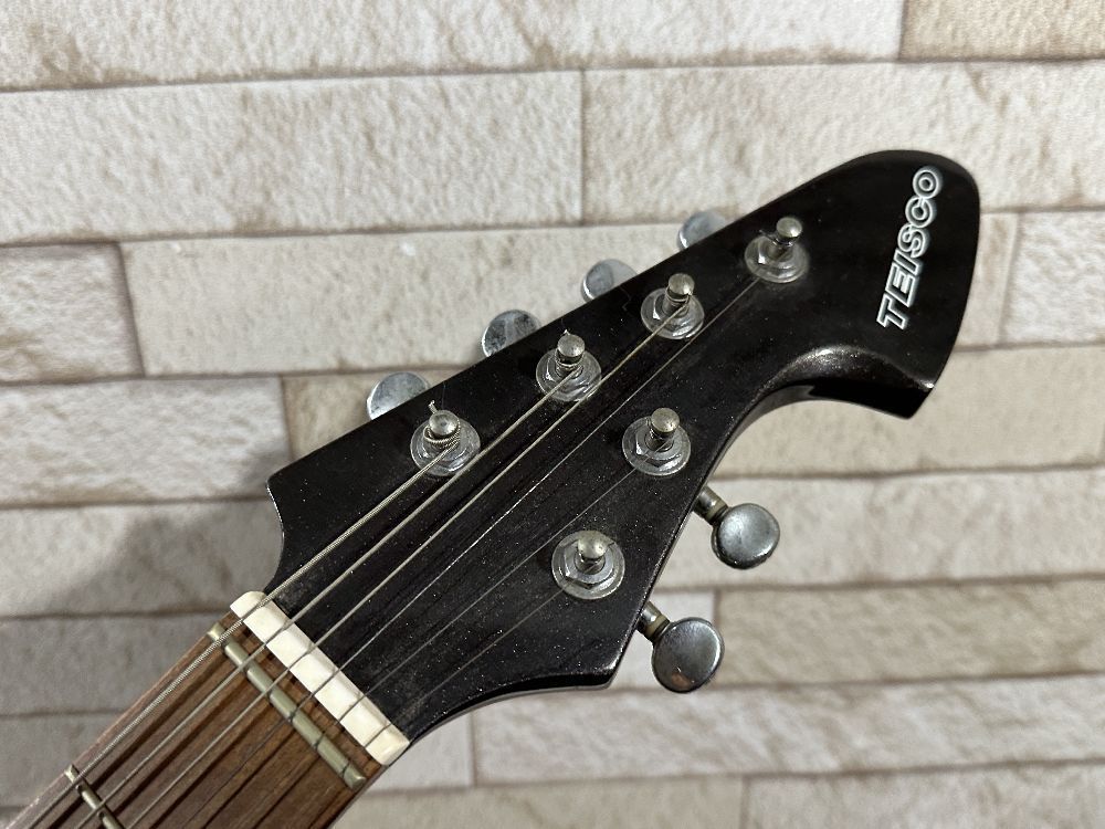 162★ 希少 Teisco K-56 Metallic Black ビザール エレキギター ジャパンヴィンテージ / テスコ 長岡亮介 Chay Rei ★_画像2