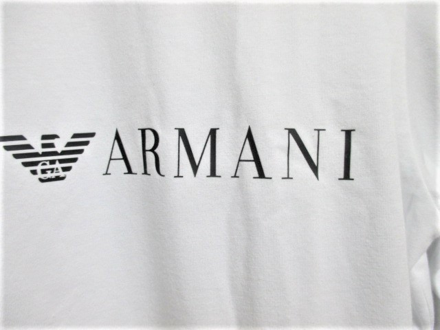 ☆EMPORIO ARMANI エンポリオアルマーニ プリント ロゴ 長袖Tシャツ カットソー ロンT/メンズ/S☆新品☆新作モデル_画像5