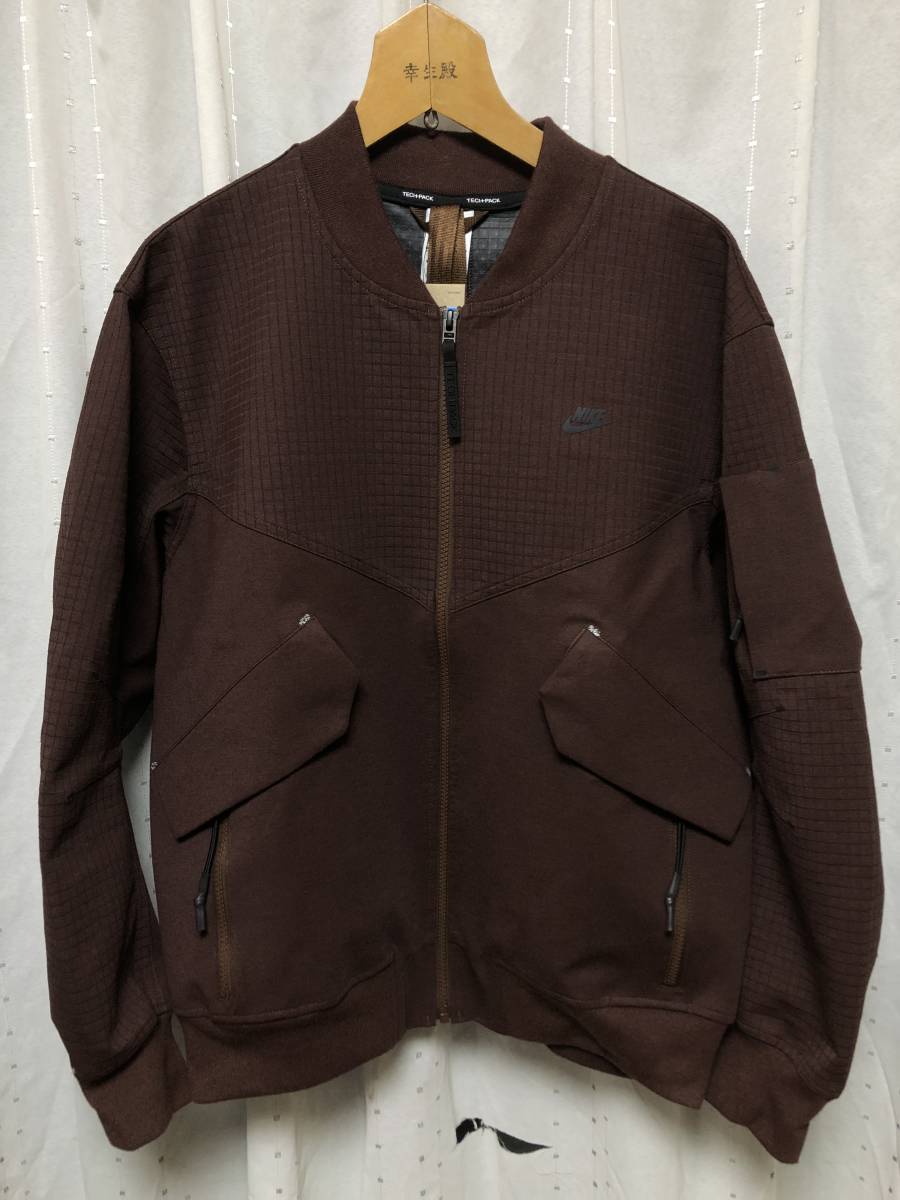 新品 Nike storm-fit Tech Pack Bomber Jacket brown M 定価27,500円 ナイキ テック ma-1 防水 ブラウン 茶色