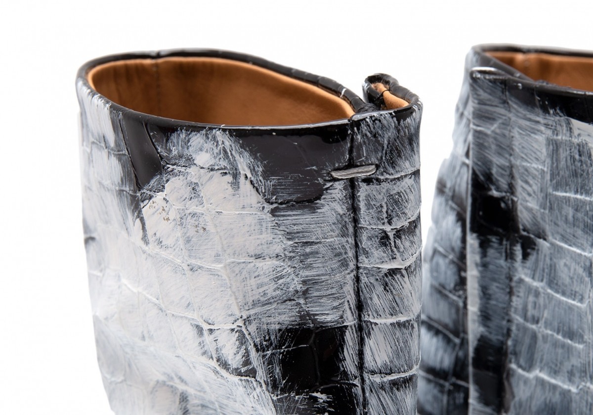 メゾンマルジェラMaison Margiela 22 クロコダイルエンボスビアン