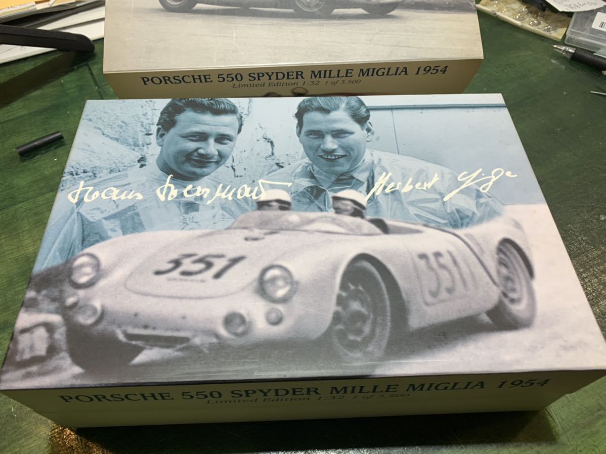 Porsche 550 spyder mille miglia 1954 スロットカー revell monogram レベル モノグラムの画像5