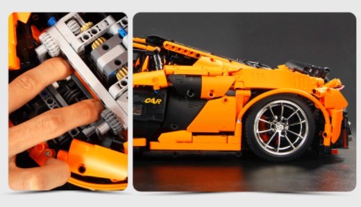 マクラーレン・P1風　スーパーカー　スポーツカー　ブロック　ミニフィグ レゴ 互換 LEGO 互換 テクニック フィギュア 3228pcs_画像8
