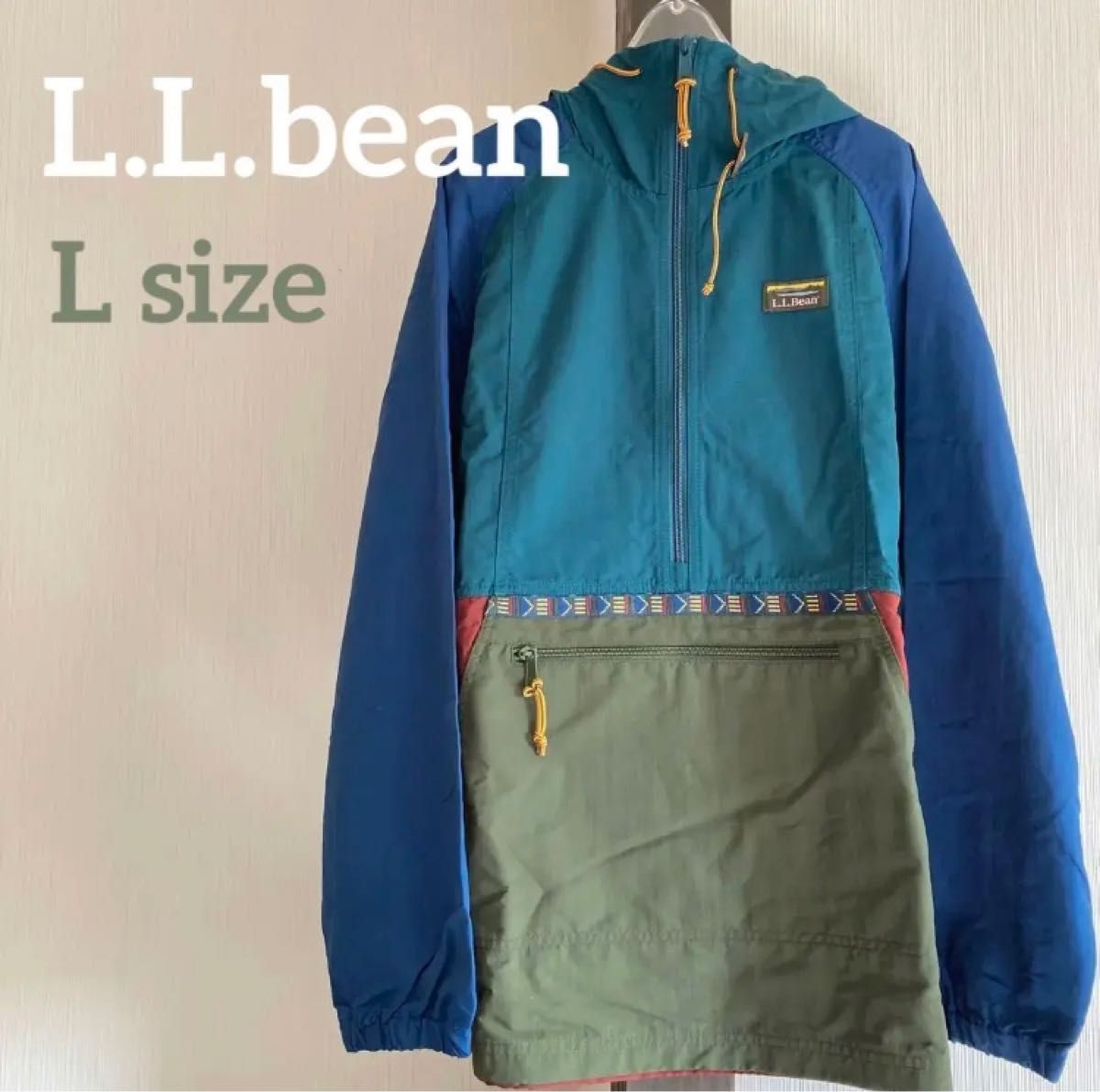 L.L.Bean チロリアンテープ マルチカラー ナイロンジャケット fkip
