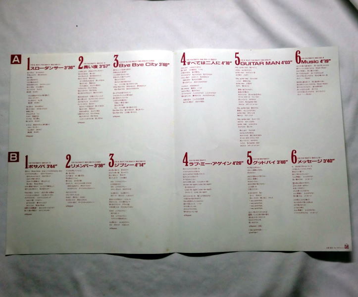 LP「福島邦子ザ・ベスト」1980年 名曲ボサノバ収録 盤面良好 音飛びなし全曲再生確認済み_画像4
