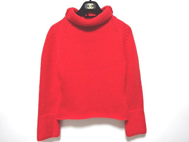 VERSACE JEANS COUTURE 90s-00s vintage original KNIT SWEATER XS size / ヴェルサーチ ハイネックニット セーター アーカイブ レディース_画像2