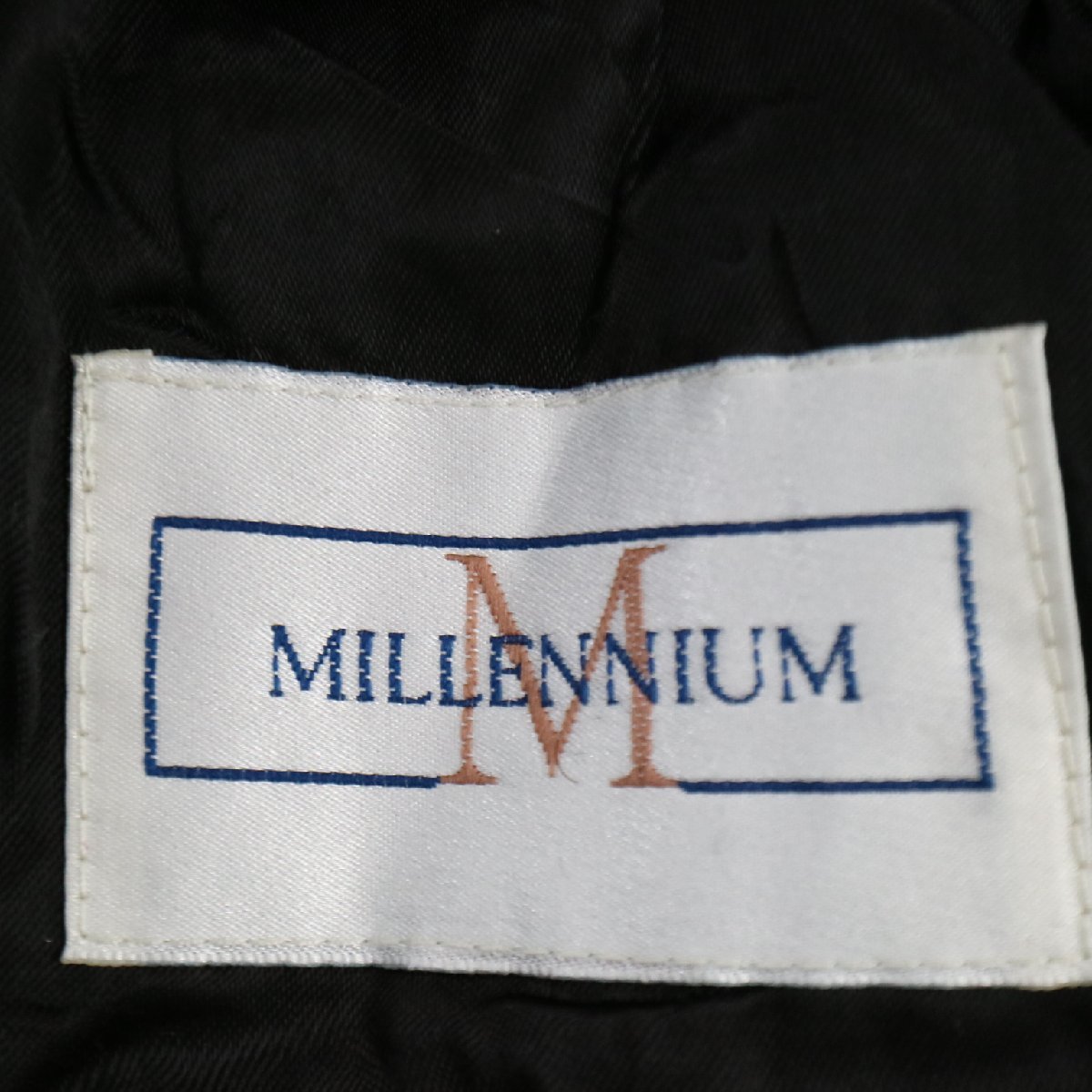 MILLENNIUM  шерсть   половина  пальто  ...  защита от холода   ...  черный  (  мужской  XL размер   соответствует   )  подержанный товар   бу одежда  M3700