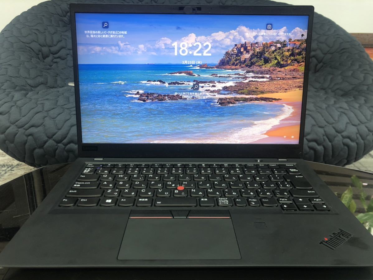 管理:2311/ジャンク扱い Lenovo ThinkPad X1 Carbon Gen 6th 14型FHD(1920x1080)タッチパネル 第8世代i5/16GB/256GB SSD Win11 Office搭載