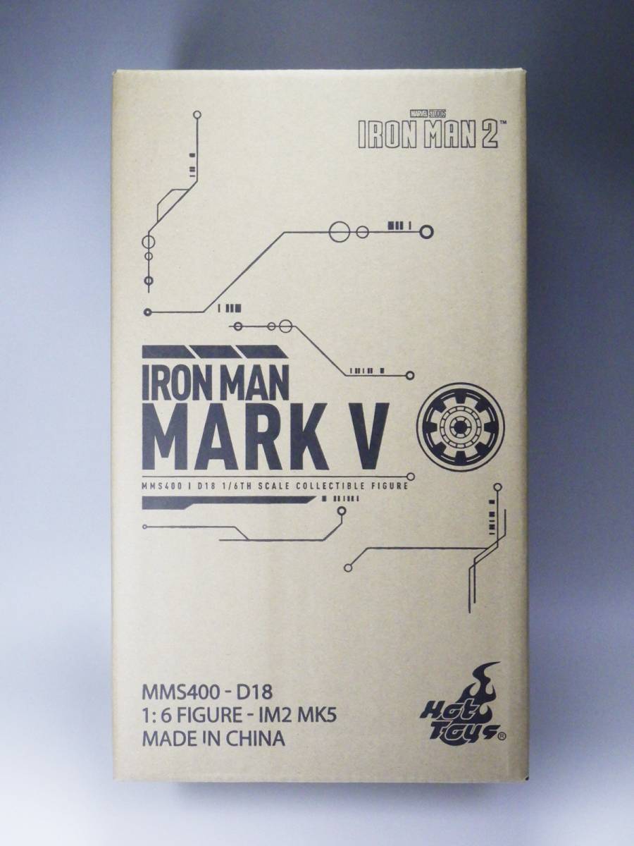 未使用品 1/6 HOTTOYS ホットトイズ アイアンマン マーク５ 再生産 アイアンマン ２ ダイキャスト ＤＩＥＣＡＳＴ Iron Man 2 Mark 5_現物品
