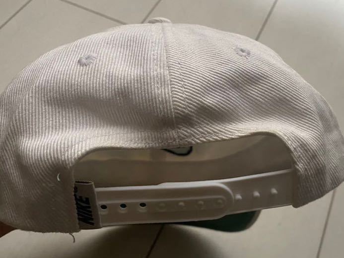 送料無料 90s vintage ビンテージ NIKE ナイキ swoosh スウォッシュ スウッシュlogo ロゴ 刺繍 cap キャップ 帽子 WHITE ホワイト 白 black