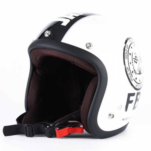 72JAM ジェットヘルメット&シールドセット F.B.I. - ホワイト フリーサイズ:57-60cm未満 +開閉式シールド APS-01 JJ-02_画像3