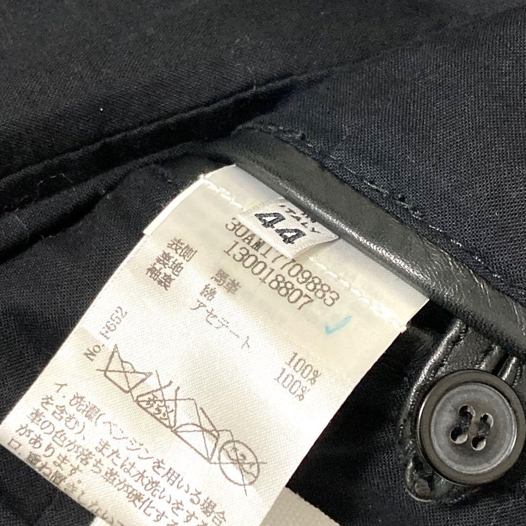 メゾンマルジェラ ライダースジャケット ブラック 44 レザー レザー
