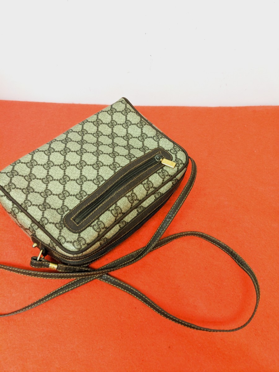 美品 極希少!Gucci GG柄ショルダーバッグ ポシェット オールドグッチ