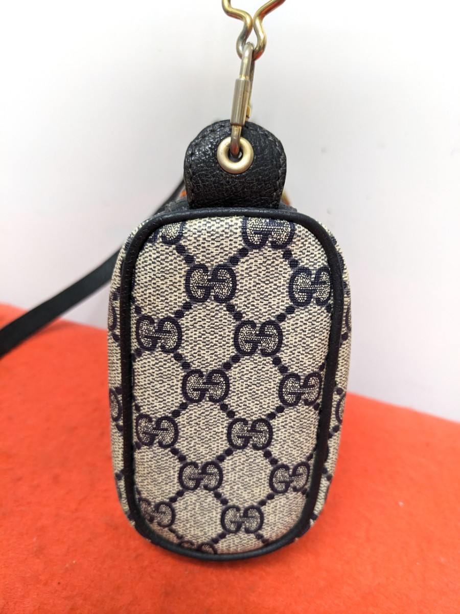 美品 極上!Gucci シェリーライン 2wayショルダーバッグ ネイビー 希少