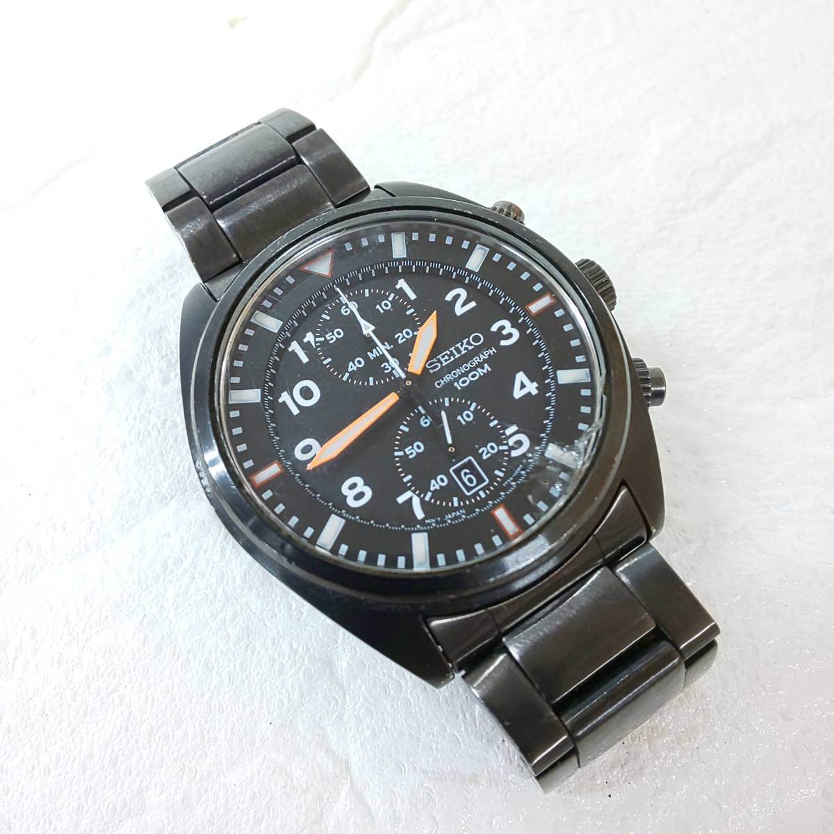 セイコー SEIKO CHRONOGRAPH SNN237 7T94-0BL0 100M クロノグラフ クオーツ ブラックケース 文字盤 稼働中  現品限り 即発送(その他)｜売買されたオークション情報、yahooの商品情報をアーカイブ公開 - オークファン（）