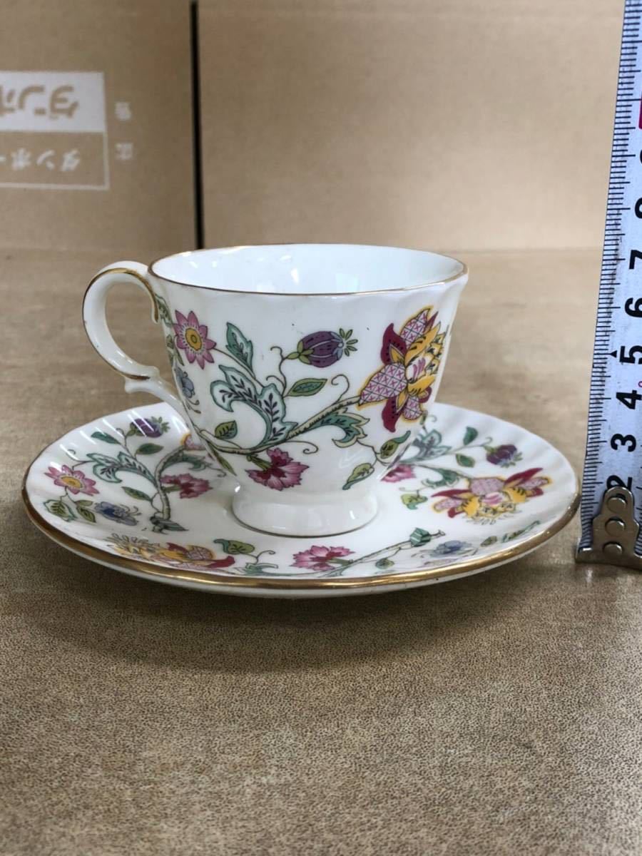 H717(1) ミントン カップ&ソーサー 洋食器 花柄 昭和レトロ