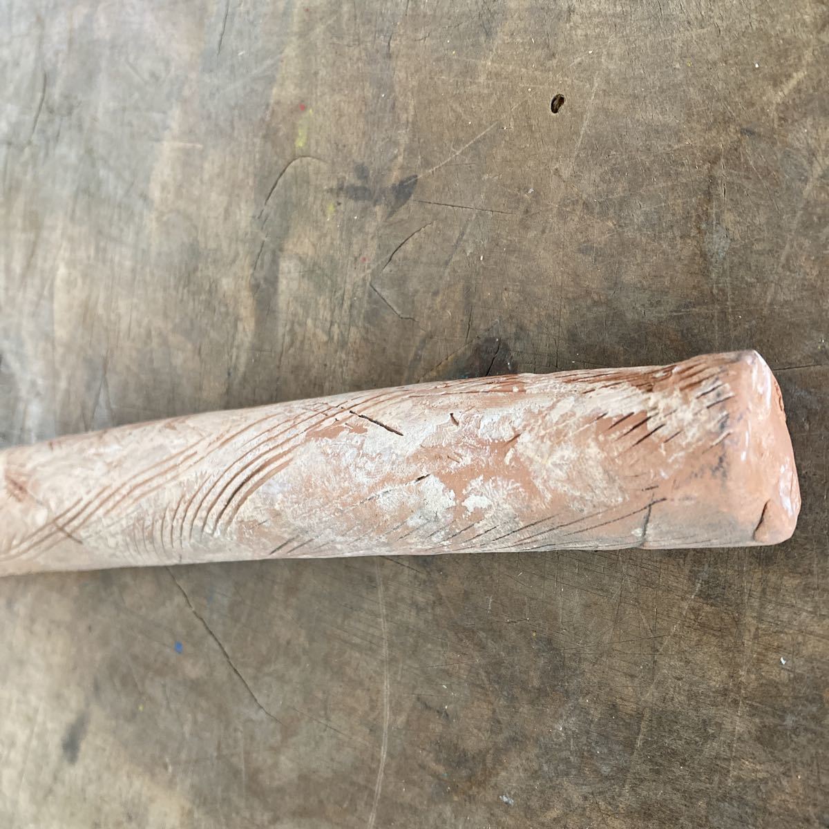  ручная работа керамика дом san.. . палка узор имеется длина 51cm диаметр 3cm глиняные изделия конечный продукт инструмент редкий товар 