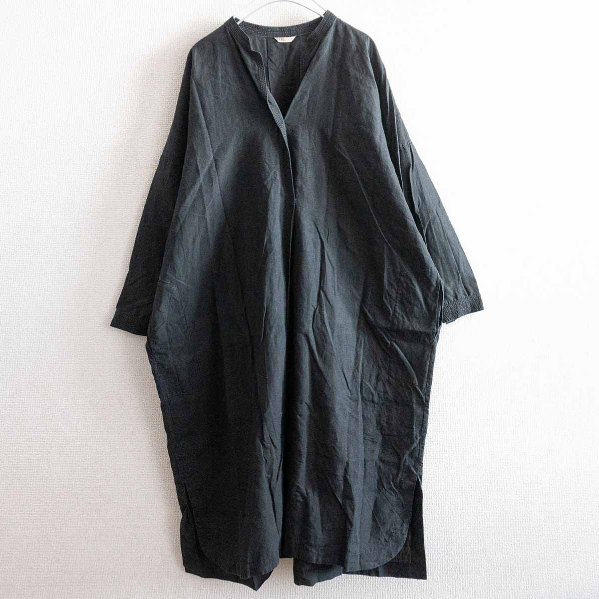【美品】 ARTS&SCIENCE 【back long shirts dress】リネン ワンピース 2303064
