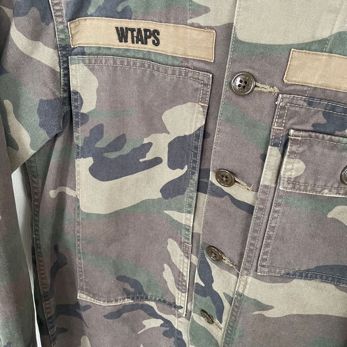 wtaps EX33 HBT LS 02 SIERRA ダブルタップス カモフラ 迷彩 ミリタリーシャツ