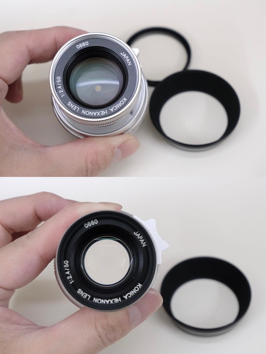 ○KONICA コニカ HEXANON LENS 1:2.4/50 カメラレンズ ライカ