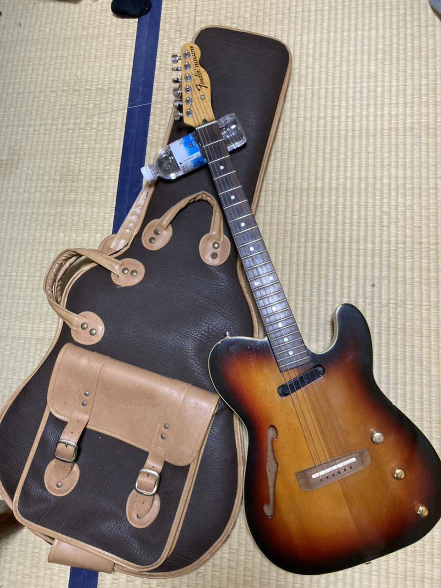 Fender japan テレキャス レア テレアコセミホロウ フジゲン楽器1990年製 専門店メンテ調整済みの画像1