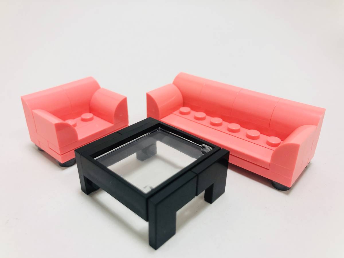 [ новый товар не использовался ] Lego LEGO диван мебель стол коралл розовый коралл 