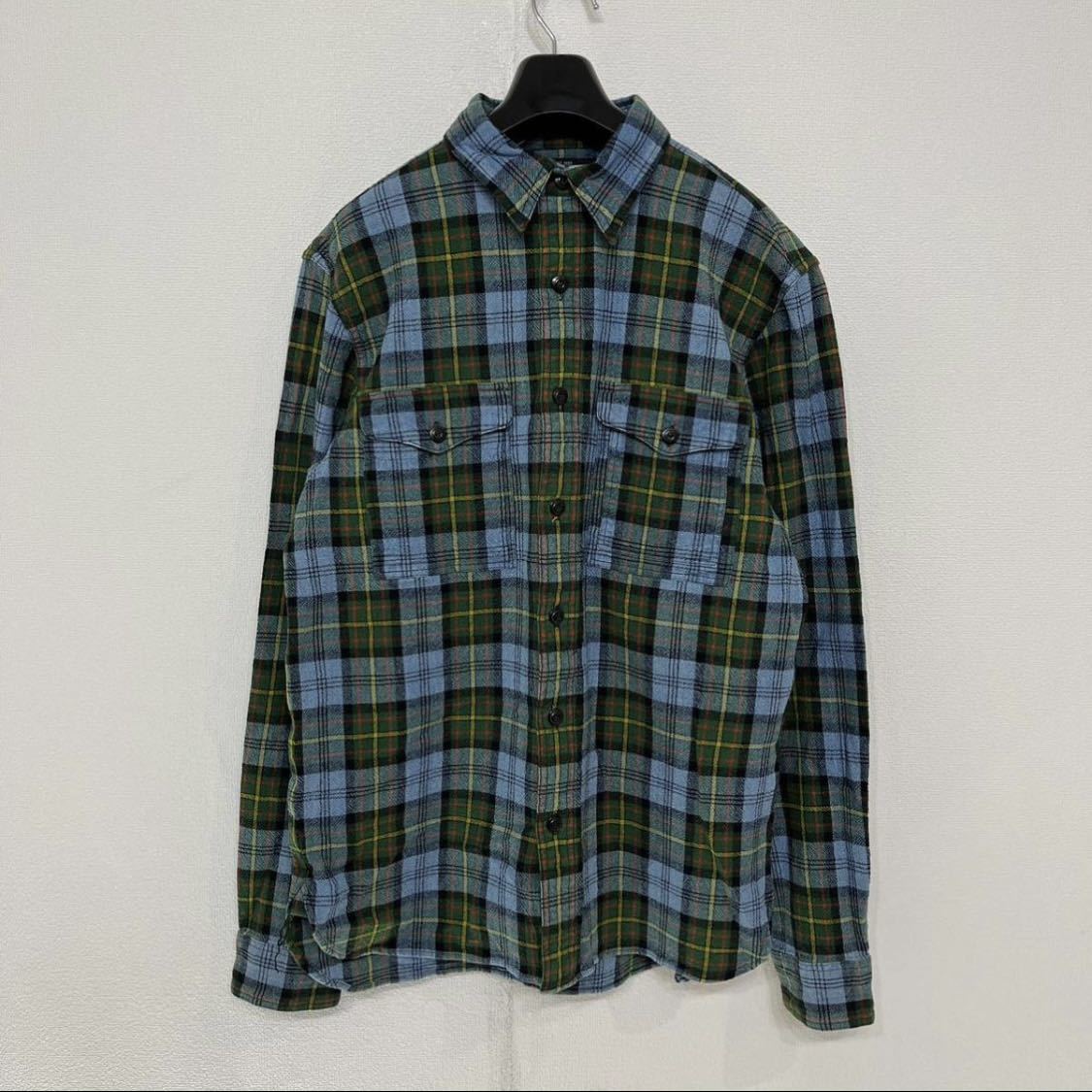 NEW限定品】 シャツ ワーク チェック RRL 美品 (946) M Lauren Ralph