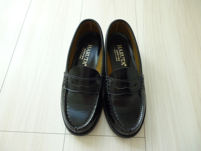 [ прекрасный товар ]HARUTA Hal ta чёрный. Loafer *22.5cm*