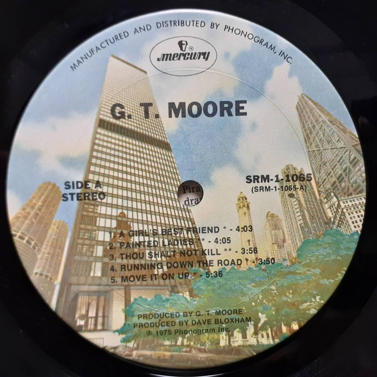  рис MERCURYo Rige LP! Британия белый человек Reggae!G.T. Moore / ST 1975 год SRM-1 1065 высококачественный звук MASTERDISK печать Heron And The Reggae Guitars Blue SKA