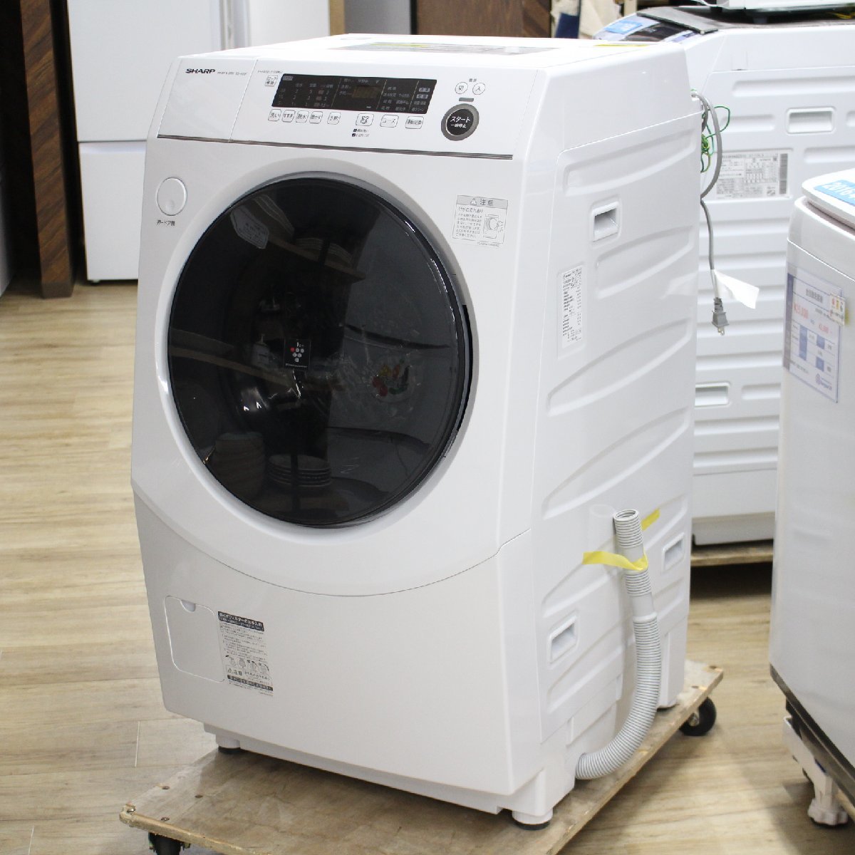 K☆042 シャープ ドラム式洗濯機 ES-H10F-WL 設置オプション無料