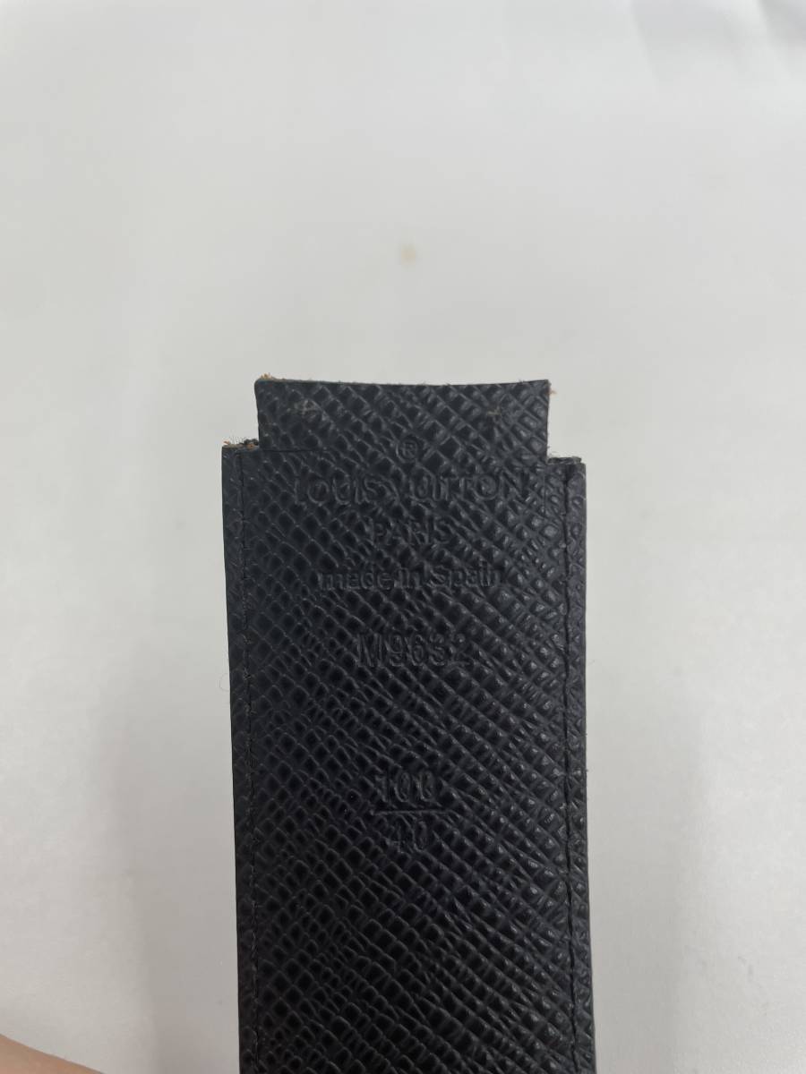 4158　980円～ 中古品　LOUIS VUITTON/ルイヴィトン　ダミエ　グラフィット　M9632　サンチュール　アンヴァントゥール　ベルト　100/40_画像5