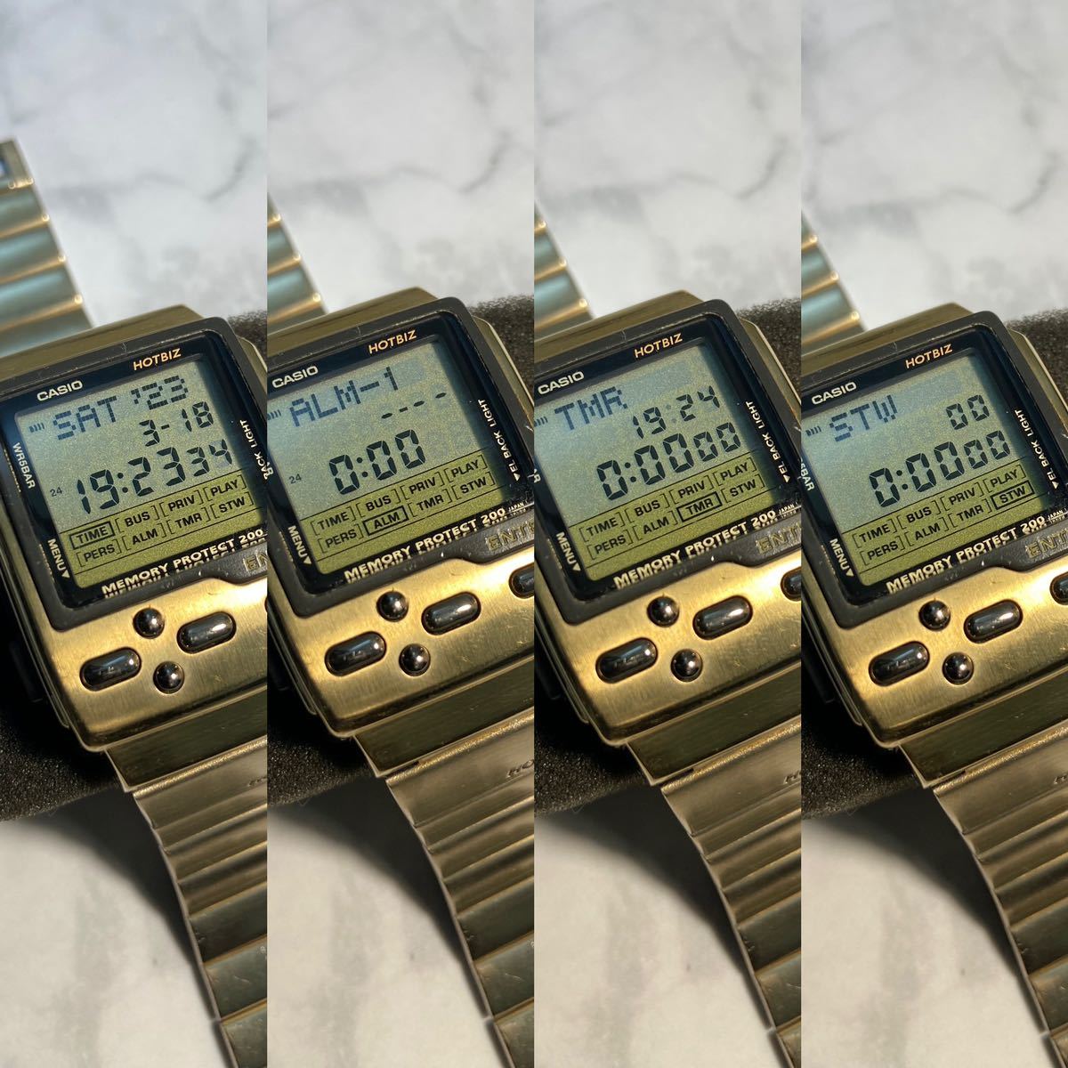 90's Vintage CASIO DATABANK HOTBIZ DB-2000 GOLD 新品電池 90's Vintage CASIO DATABANK HOTBIZ DB-2000 GOLD 新品電池