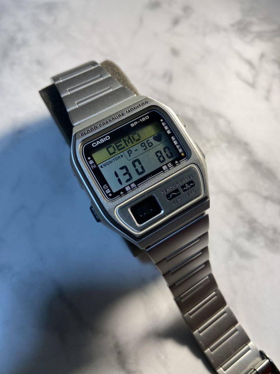 美品 90's rare CASIO BP-120 BLOOD PRESSURE MONITOR 新品電池 美品 90's rare CASIO BP-120 BLOOD PRESSURE MONITOR 新品電池