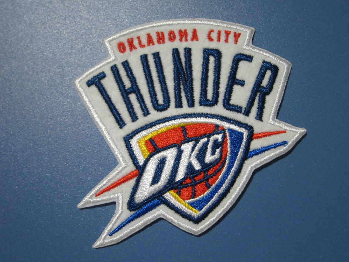 ～小物～ NBA x オクラホマシティ・サンダー Oklahoma City Thunder ワッペン 1枚 (B)の画像1