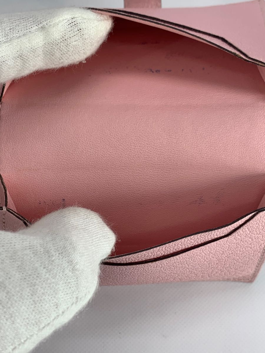 HERMES べアンミニ エプソン カードケース 札入れ ローズサクラ