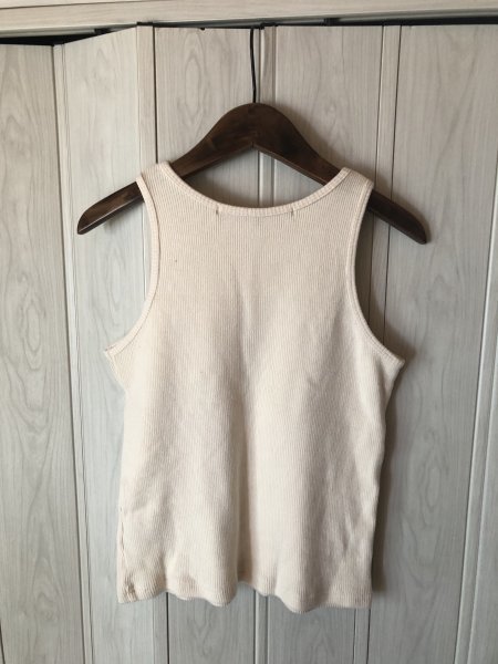 *KBF;+/ Urban Research / ivory. rib tank top *p5/3