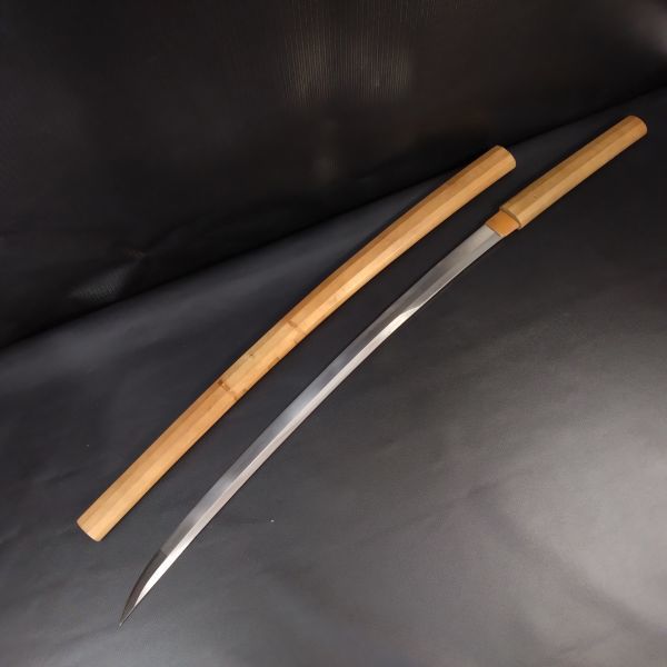 日本刀 真剣 刃長70cm 無銘 白鞘 登録証有 武具 刀装具 刀剣の画像3