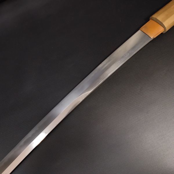 日本刀 真剣 刃長70cm 無銘 白鞘 登録証有 武具 刀装具 刀剣の画像7