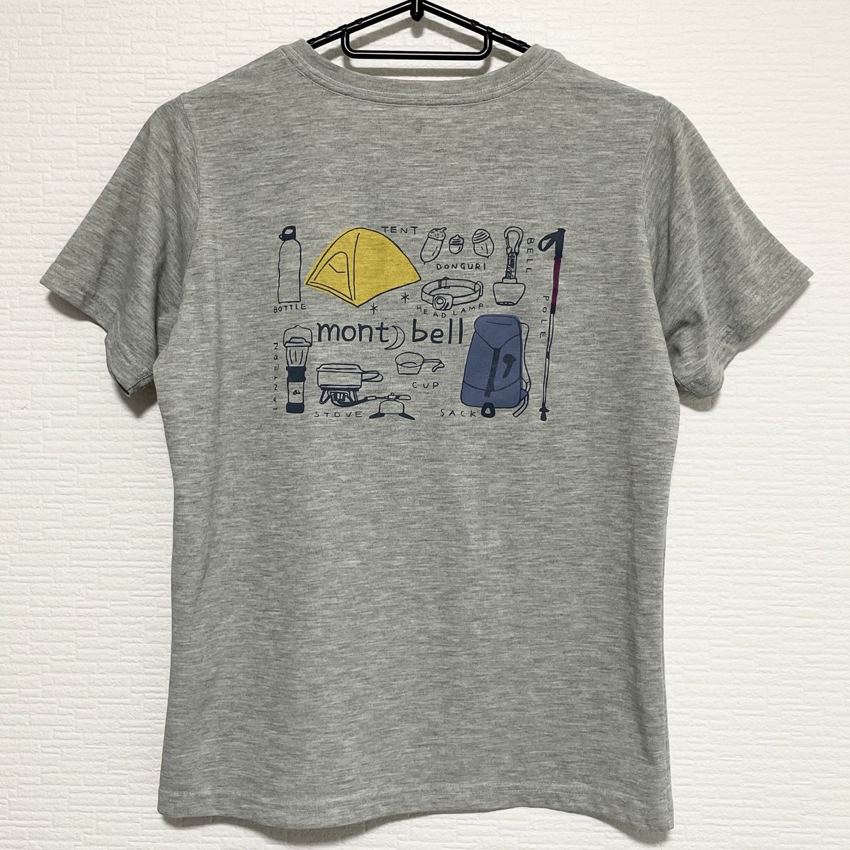 モンベル プリントデザイン 半袖Tシャツ キッズ Sサイズ mont-bell