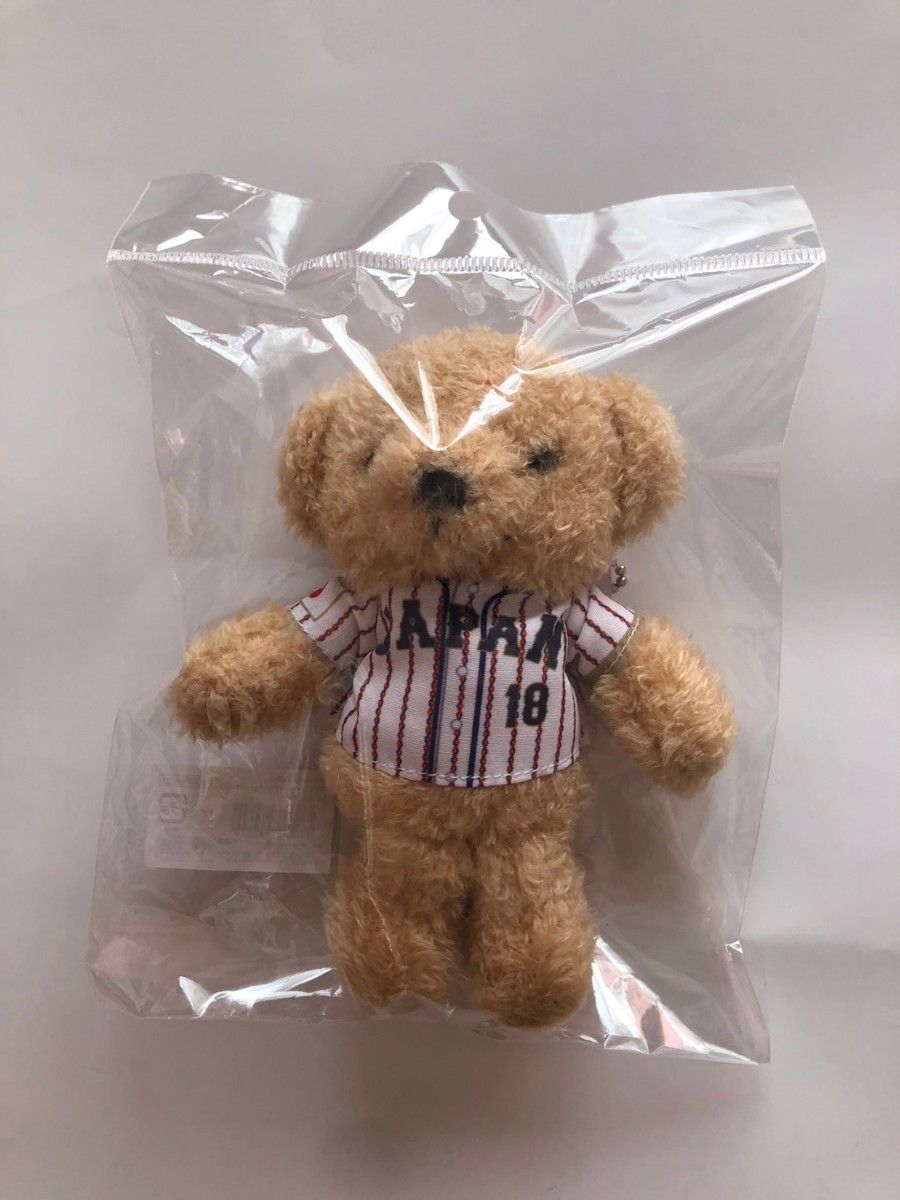 侍ジャパン×WBC 選手ユニホームベアキーチェーン(ホーム) 18山本由伸