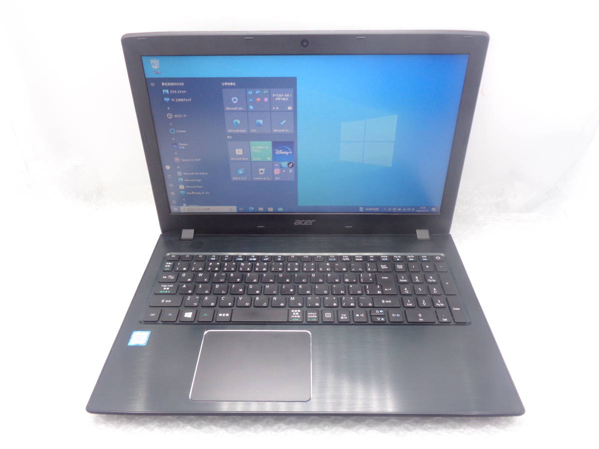 1円～ i5第7世代 acer TravelMate P259 N16Q2/i5-7200U 2.5Ghz/8GB/SSD 256GB/カメラ/無線/DVD/15.6インチ/Windows10 中古動作品(C161)_画像1