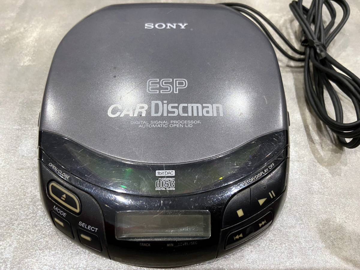  Sony car disk man SONY CAR Discman ESP D-848K remote control stand cigar socket power supply CD cassette power supply has confirmed 
